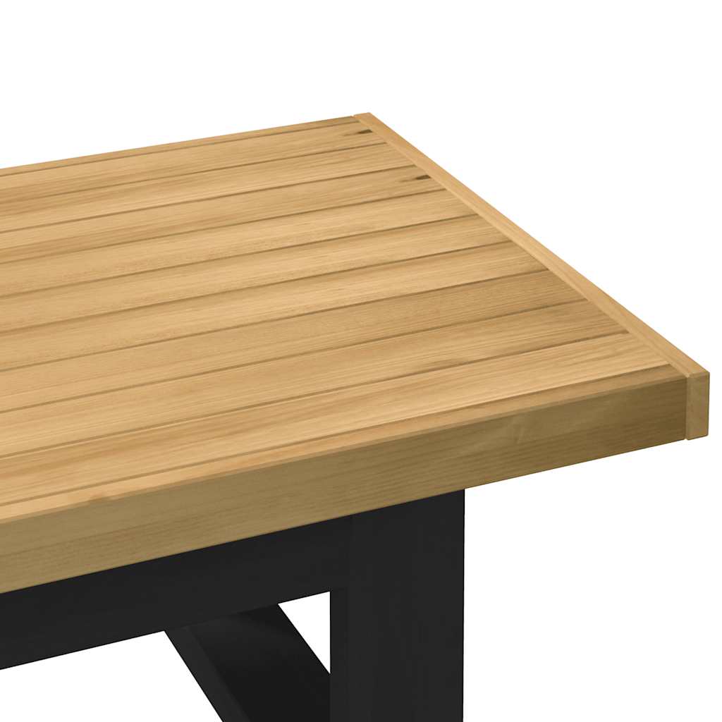 Table basse NOAIN pieds en forme de U 120x60x40 cm massif pin - XIOS
