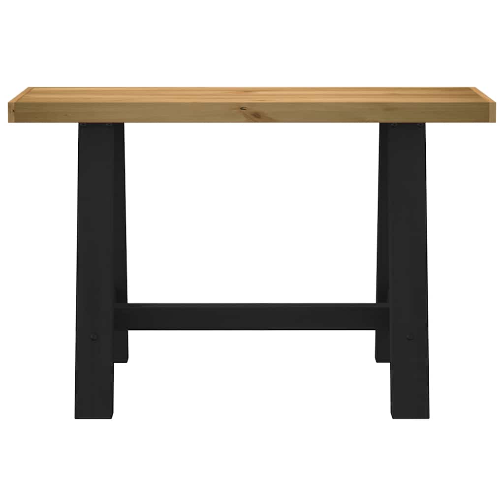 Table console NOAIN pieds en forme de A 120x30x75 cm massif pin - XIOS