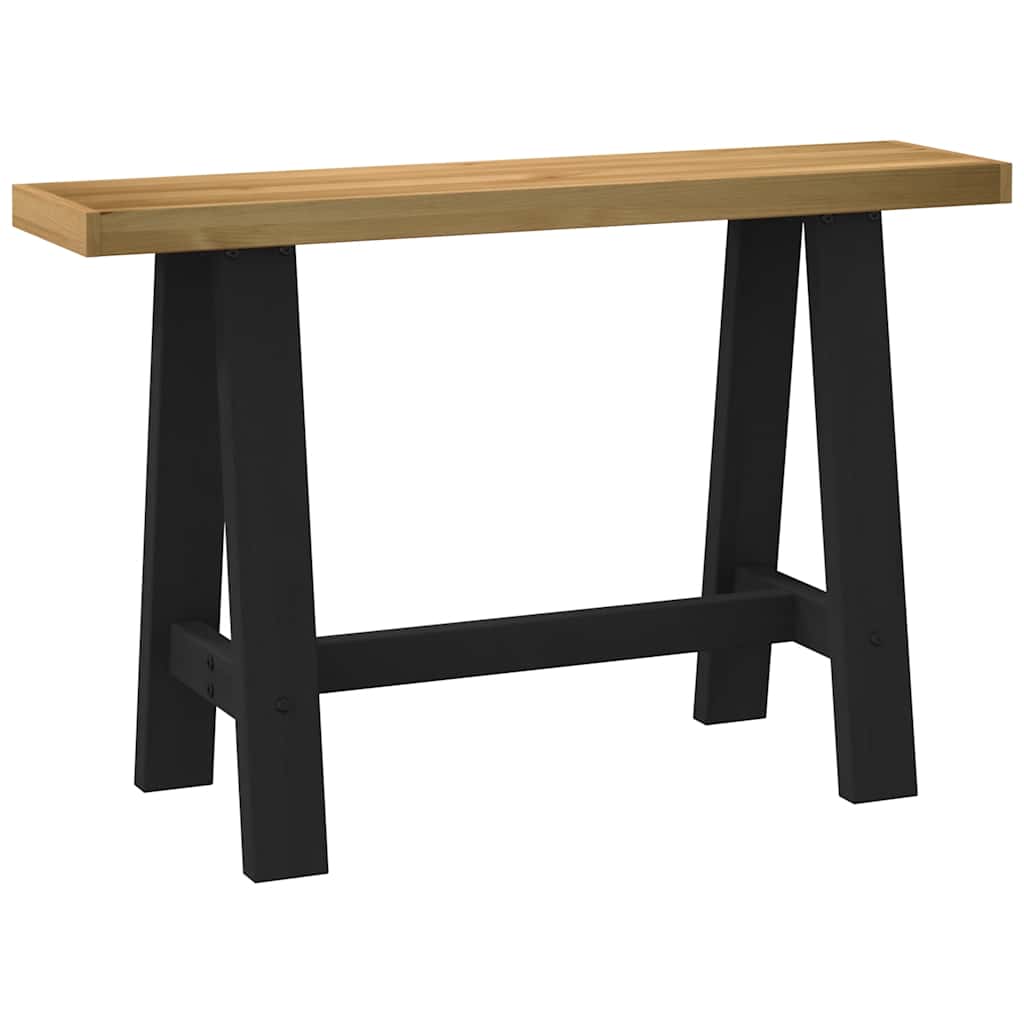 Table console NOAIN pieds en forme de A 120x30x75 cm massif pin - XIOS