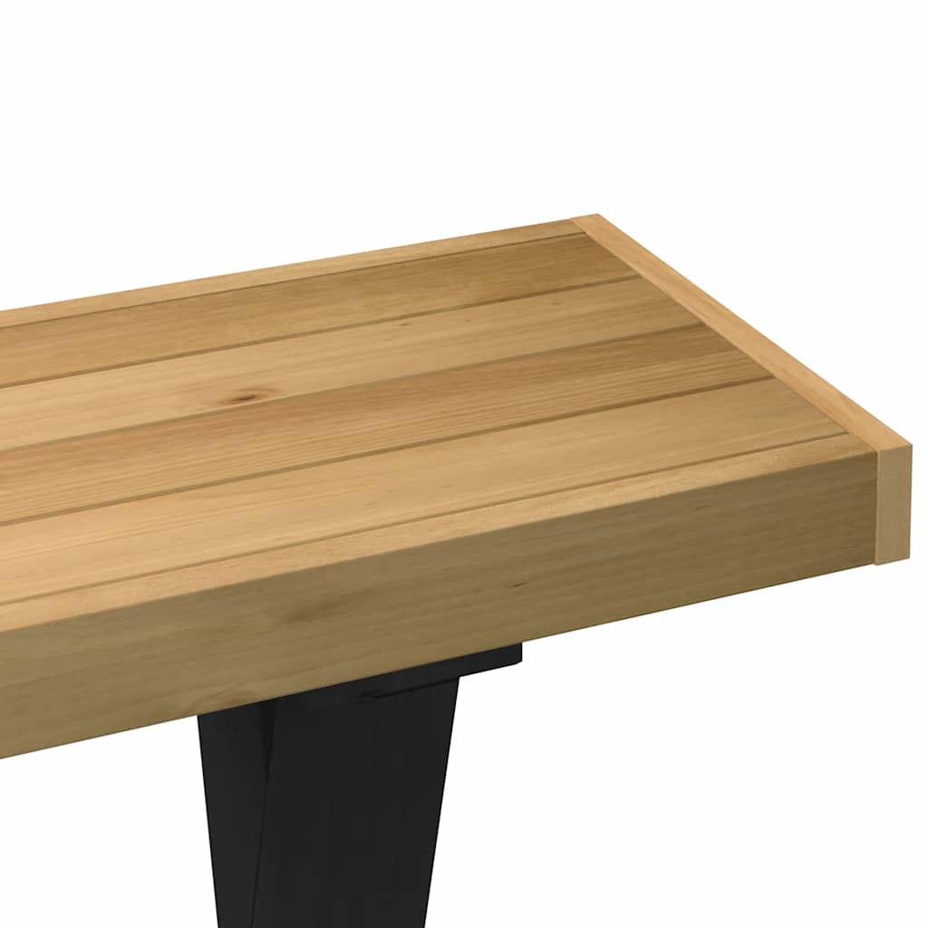 Table console NOAIN pieds en forme de X 120x30x75 cm massif pin - XIOS