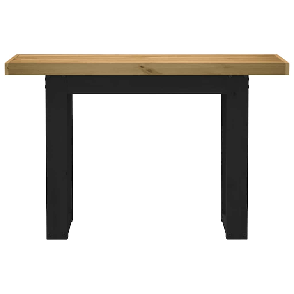 Table console NOAIN pieds en forme de U 120x30x75 cm massif pin - XIOS