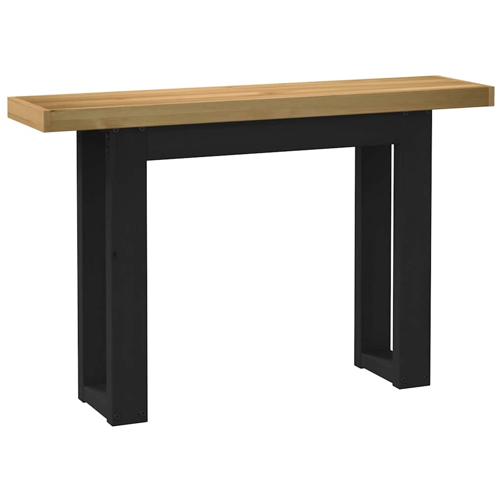 Table console NOAIN pieds en forme de U 120x30x75 cm massif pin - XIOS