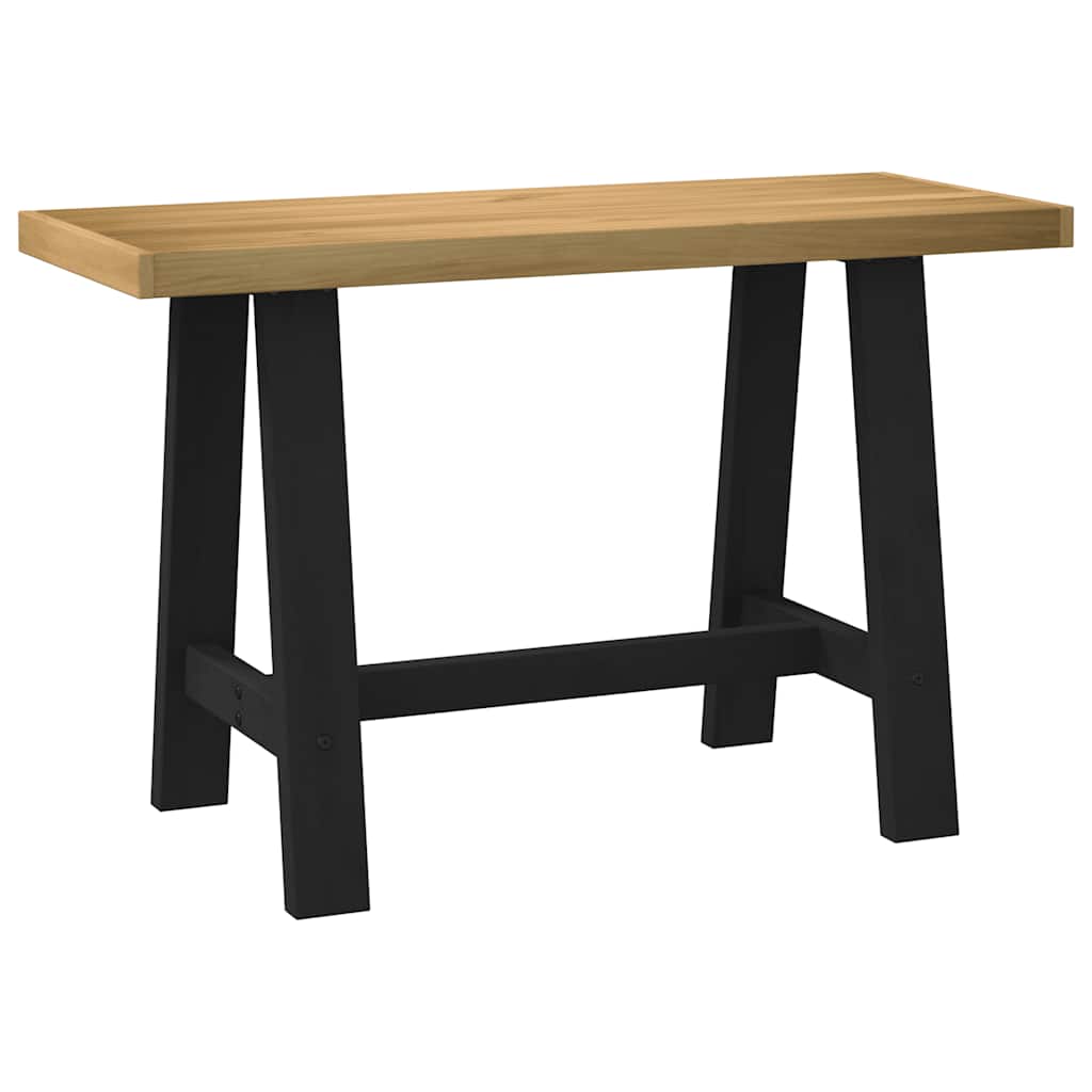 Bureau NOAIN pieds en forme de A 120x50x75 cm bois massif pin - XIOS