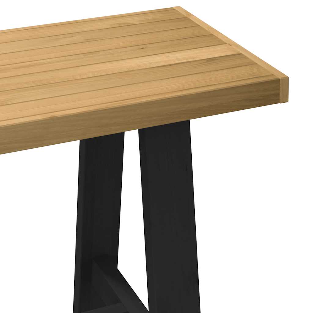 Bureau NOAIN pieds en forme de A 120x50x75 cm bois massif pin - XIOS