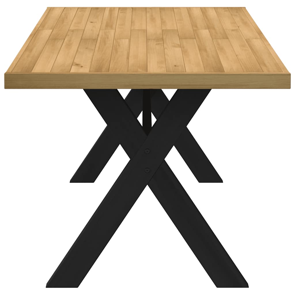 Table à manger NOAIN pieds en forme de X 160x90x75cm massif pin - XIOS