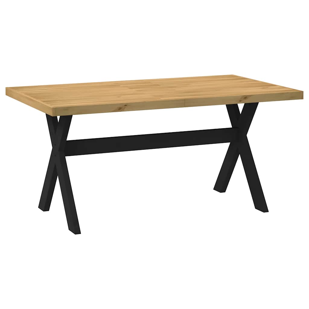 Table à manger NOAIN pieds en forme de X 160x90x75cm massif pin - XIOS