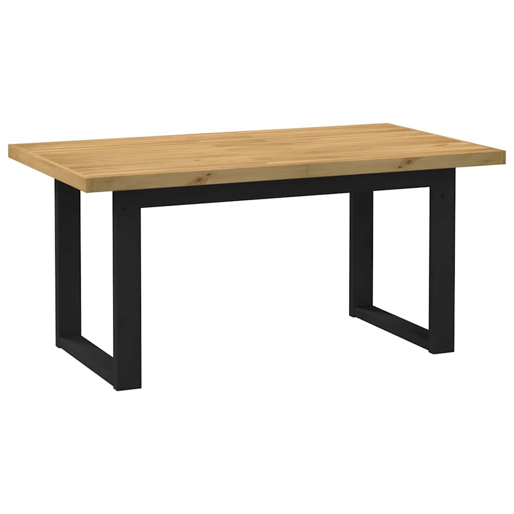 Table à manger NOAIN pieds en forme de U 160x90x75cm massif pin - XIOS