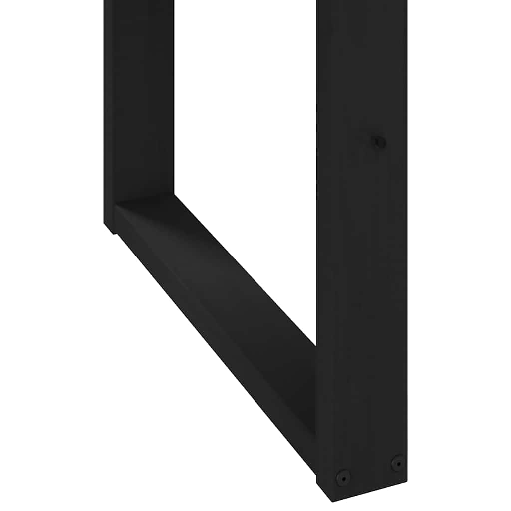 Table à manger NOAIN pieds en forme de U 160x90x75cm massif pin - XIOS