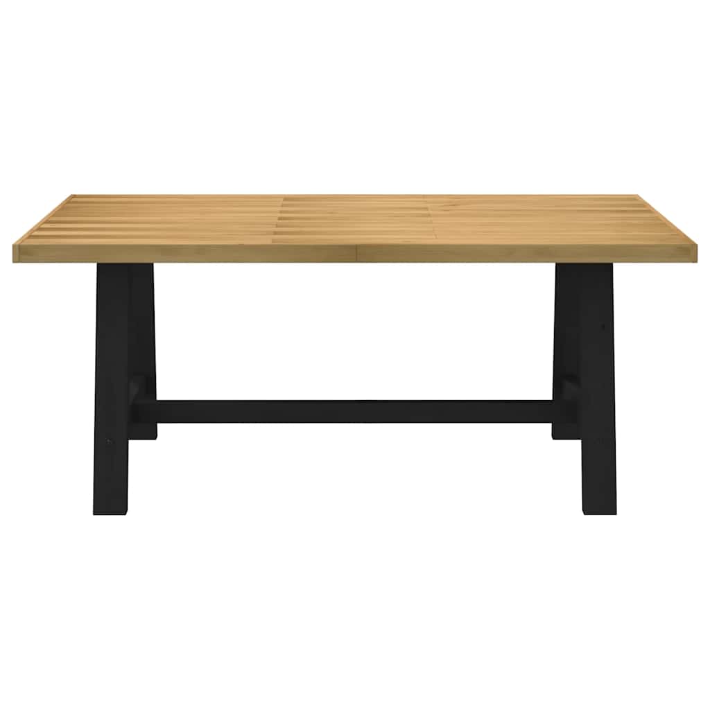 Table à manger NOAIN pieds en forme de A 180x90x75cm massif pin - XIOS