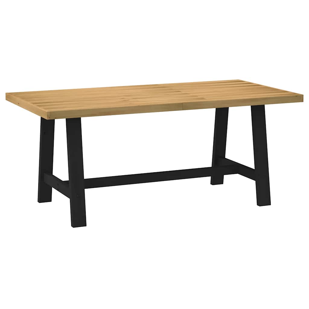 Table à manger NOAIN pieds en forme de A 180x90x75cm massif pin - XIOS