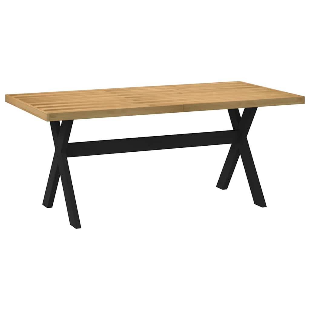 Table à manger NOAIN pieds en forme de X 180x90x75cm massif pin - XIOS