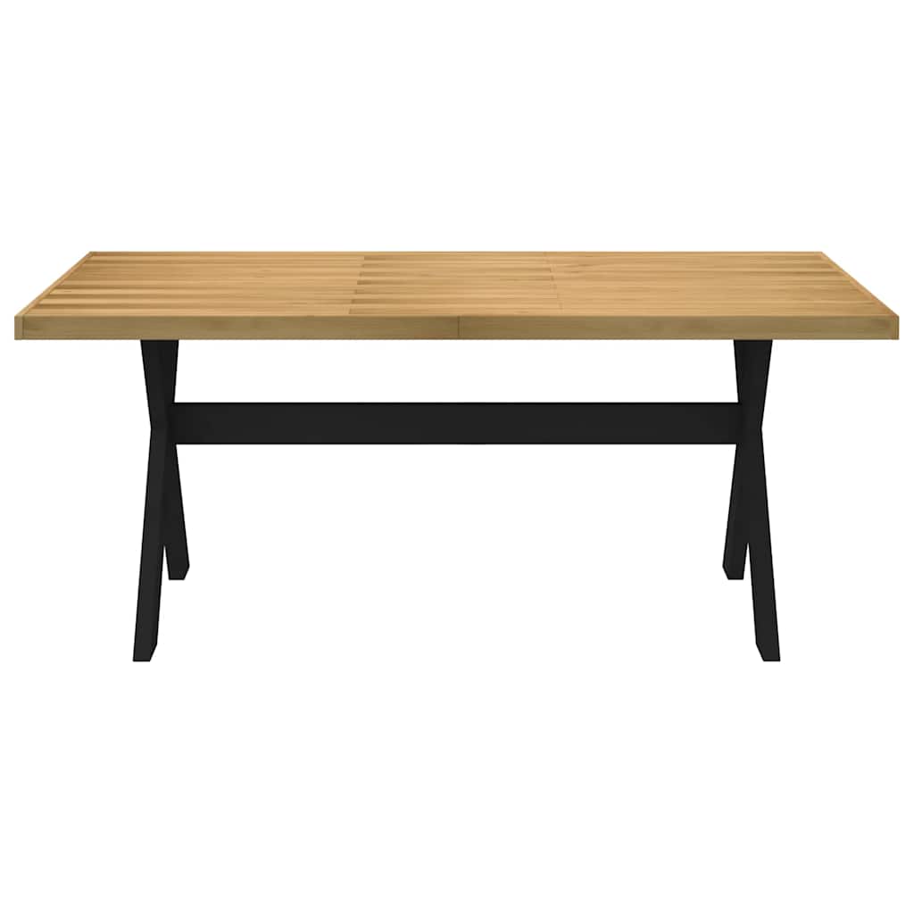 Table à manger NOAIN pieds en forme de X 180x90x75cm massif pin - XIOS
