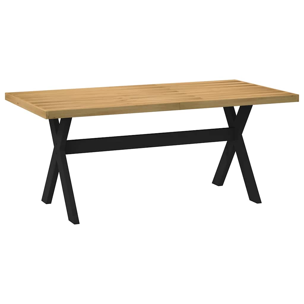 Table à manger NOAIN pieds en forme de X 180x90x75cm massif pin - XIOS