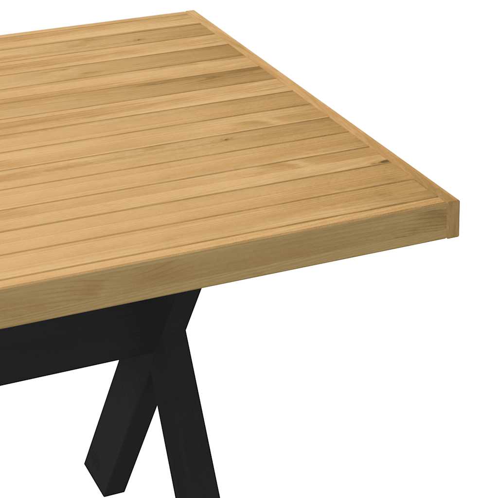 Table à manger NOAIN pieds en forme de X 180x90x75cm massif pin - XIOS