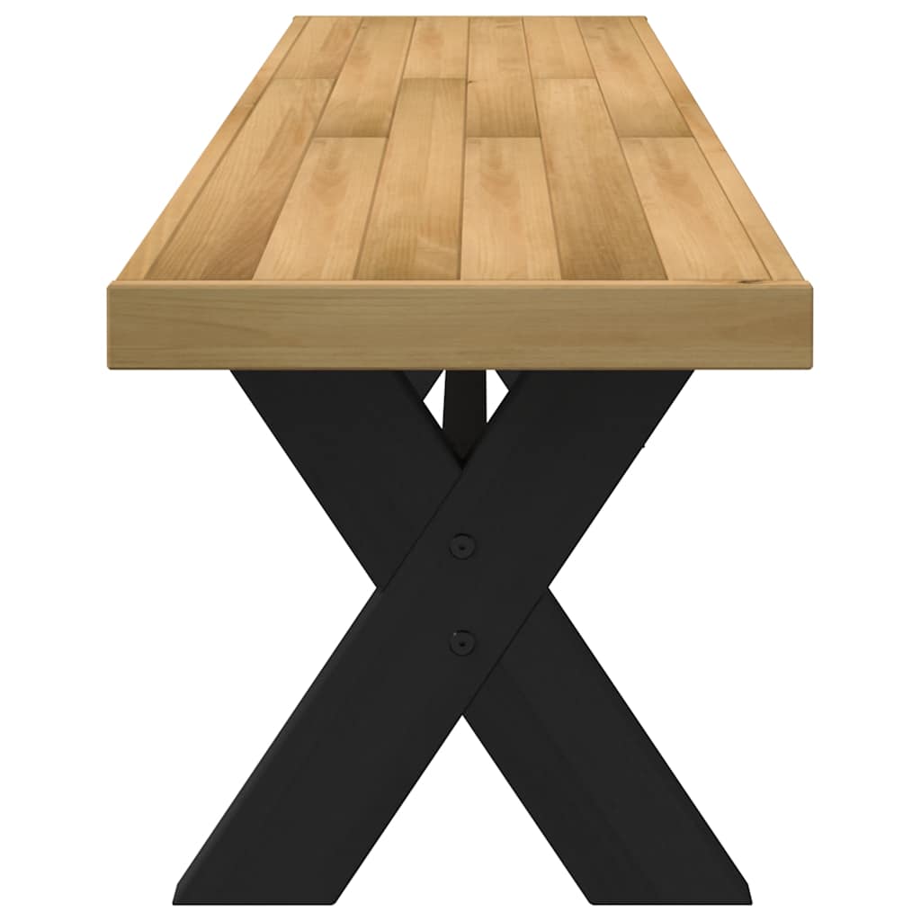 Banc à manger NOAIN pieds en forme de X 180x40x45 cm massif pin - XIOS