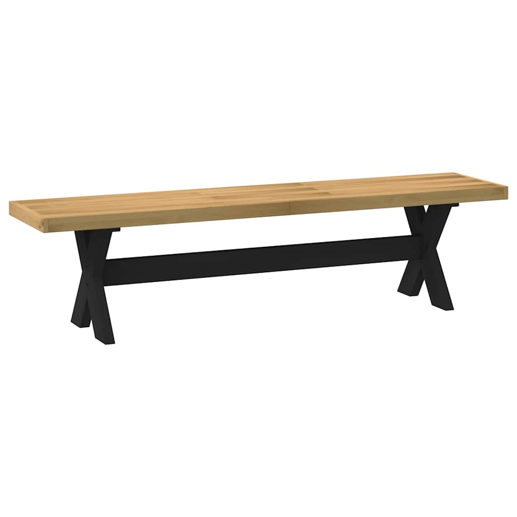 Banc à manger NOAIN pieds en forme de X 180x40x45 cm massif pin - XIOS