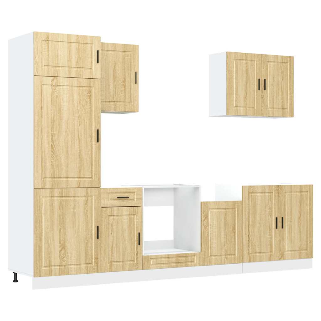 Ensemble d'armoires de cuisine 7 pcs Kalmar bois d'ingénierie Meubles de cuisine vidaXL
