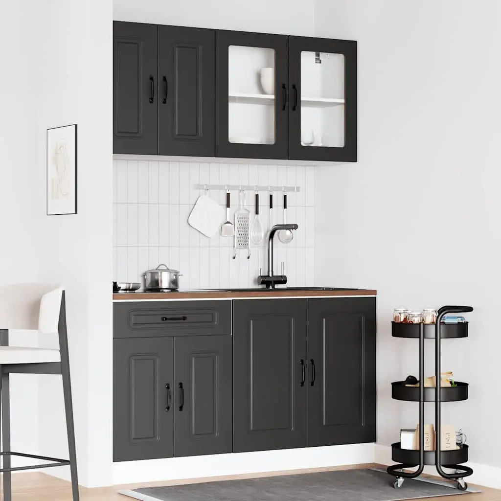 Ensemble d’armoires de cuisine 4 pcs Kalmar bois d’ingénierie - XIOS