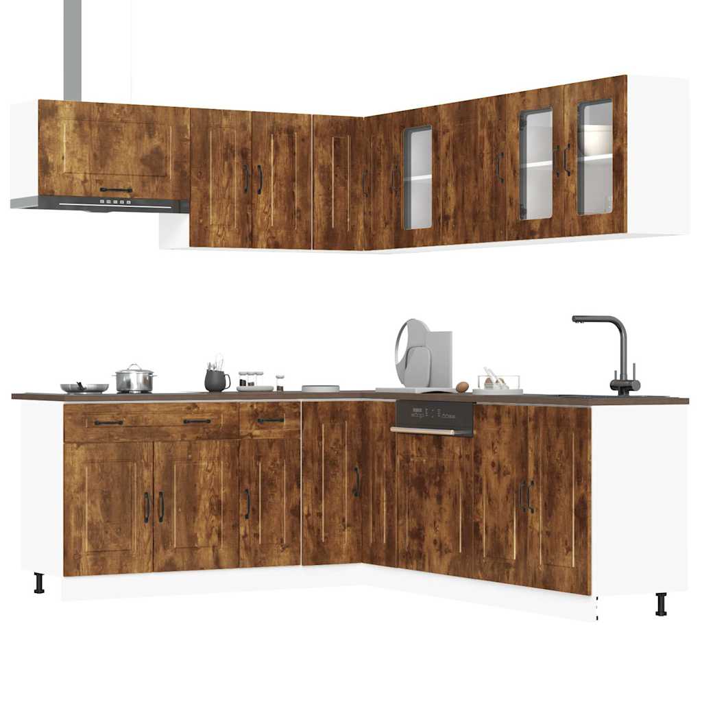 Ensemble d'armoires de cuisine 11 pcs Kalmar bois d'ingénierie Meubles de cuisine vidaXL