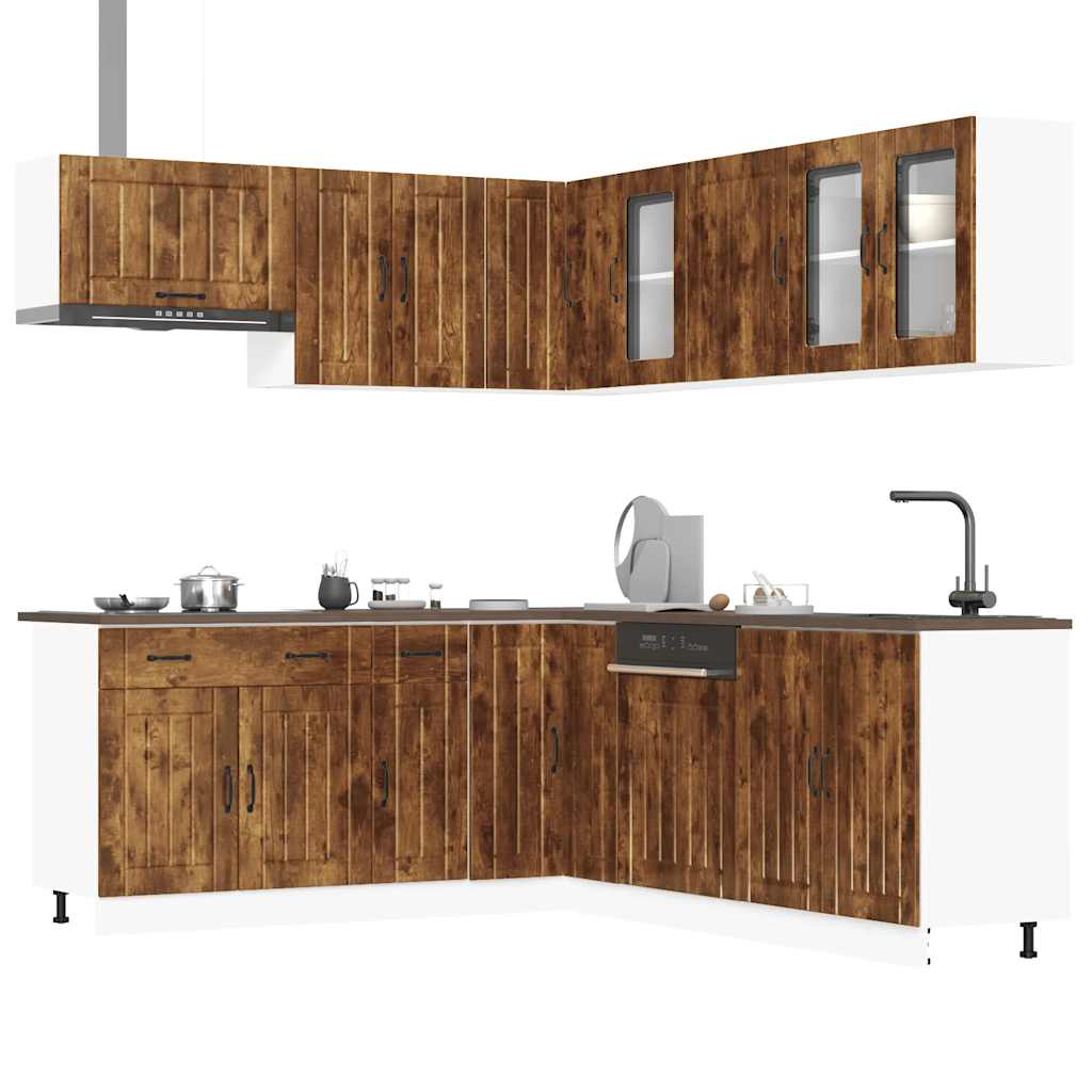 Ensemble d'armoires de cuisine 11 pcs Lucca bois d'ingénierie Meubles de cuisine vidaXL