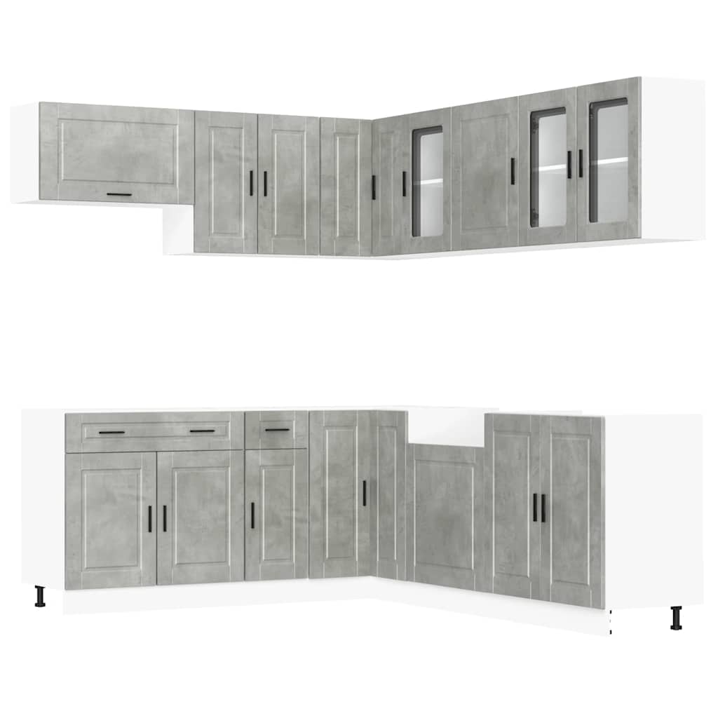 Ensemble d'armoires de cuisine 11 pcs Porto bois d'ingénierie Meubles de cuisine vidaXL