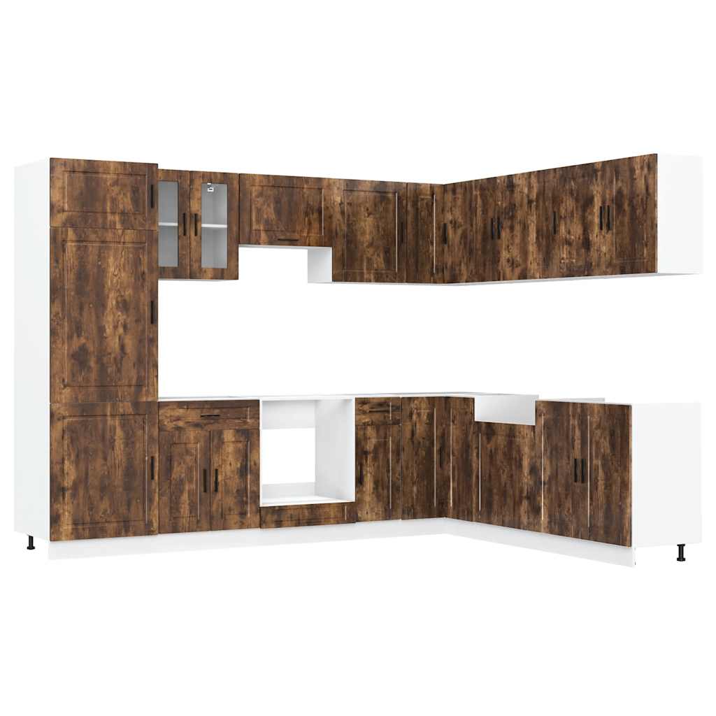 Ensemble d'armoires de cuisine 14 pcs Porto bois d'ingénierie Meubles de cuisine vidaXL