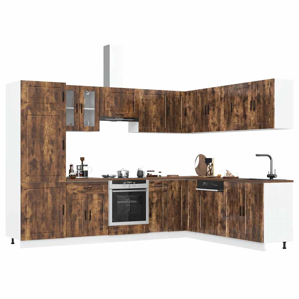 Ensemble d'armoires de cuisine 14 pcs Porto bois d'ingénierie Meubles de cuisine vidaXL