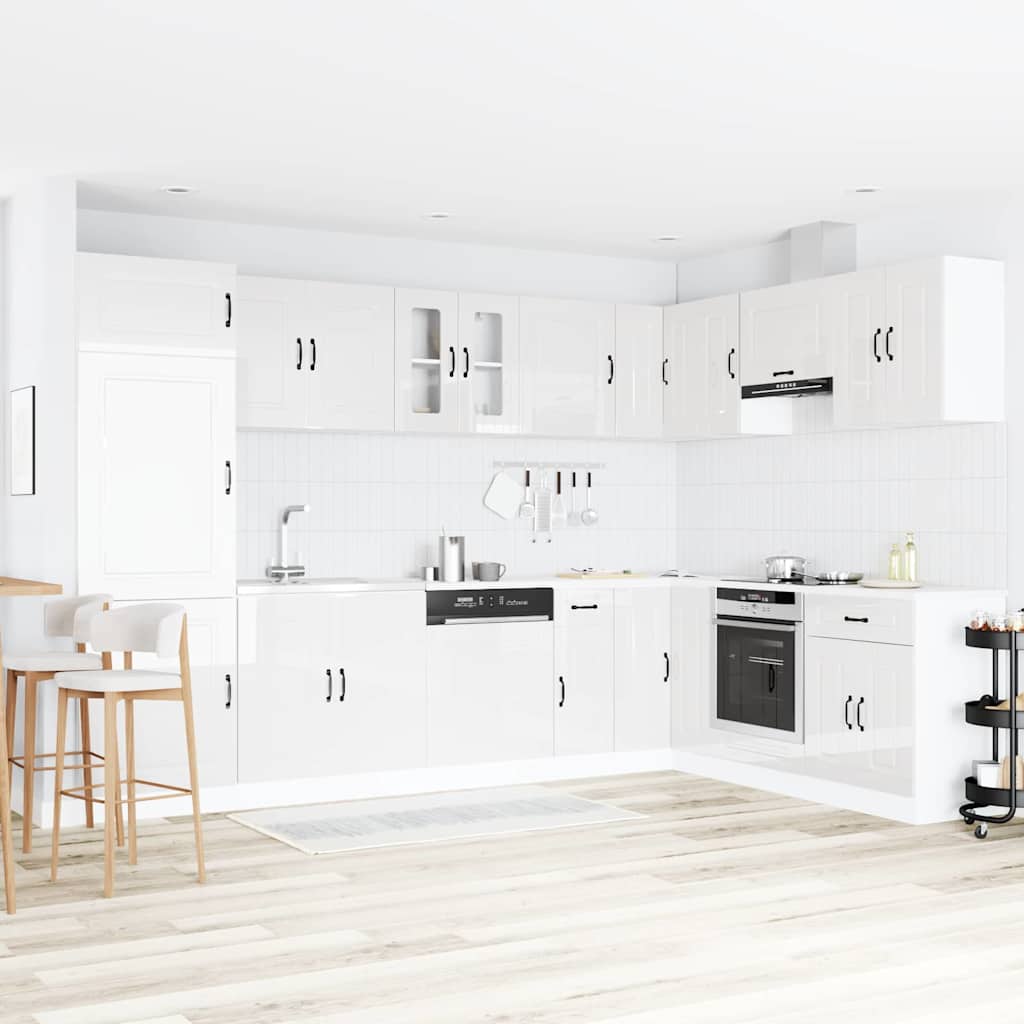 Armoire de cuisine Kalmar Blanc Brillant 80 x 46 x 81,5 cm - XIOS