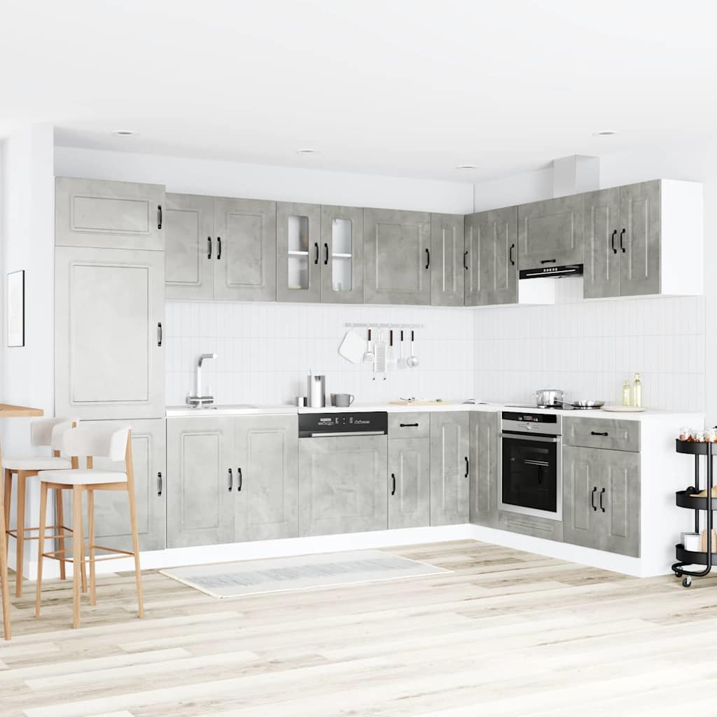 Armoire de cuisine Kalmar Gris béton 80 x 46 x 81,5 cm - XIOS