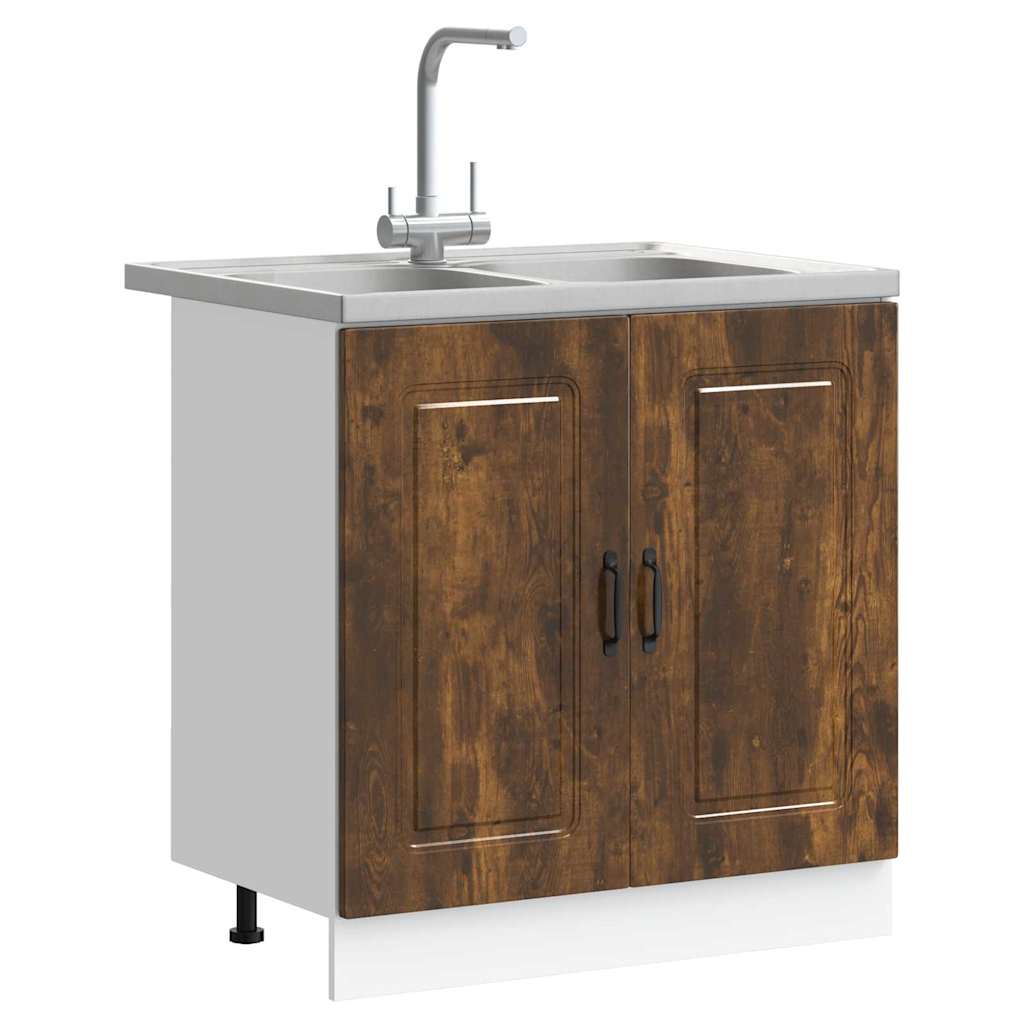 Armoire de cuisine Kalmar Chêne fumé 80 x 46 x 81,5 cm - XIOS