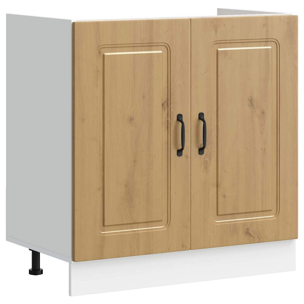 Armoire de cuisine Kalmar Chêne artisanal 80 x 46 x 81,5 cm - XIOS