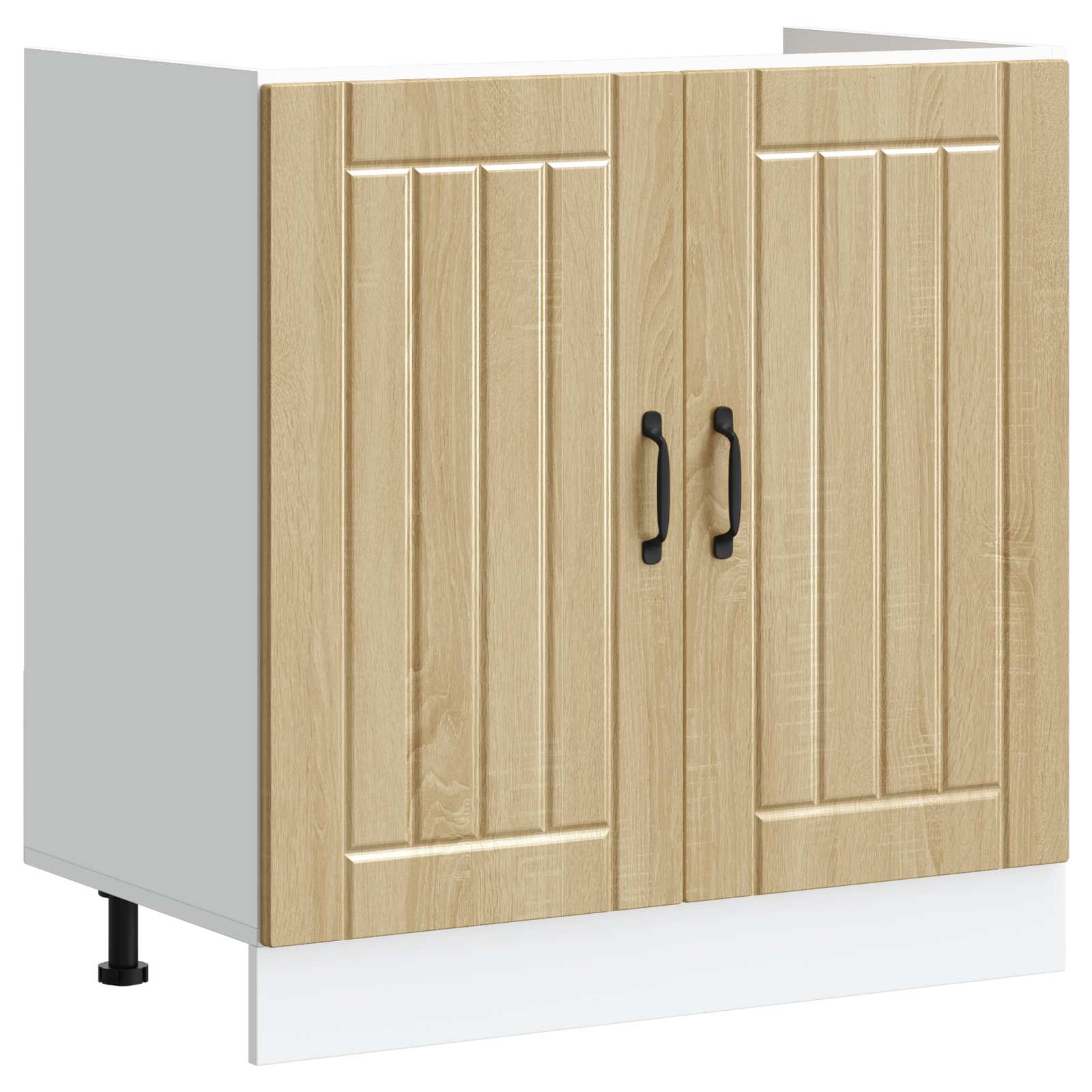 Meuble sous évier Lucca 2 pc Chêne Sonoma Bois d'ingénierie - XIOS