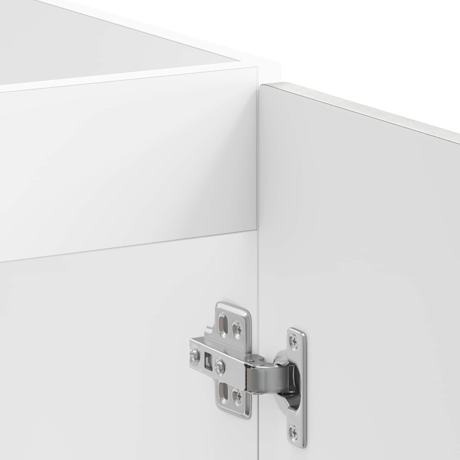 Meuble sous évier Lucca 2 pc Gris béton Bois d'ingénierie - XIOS