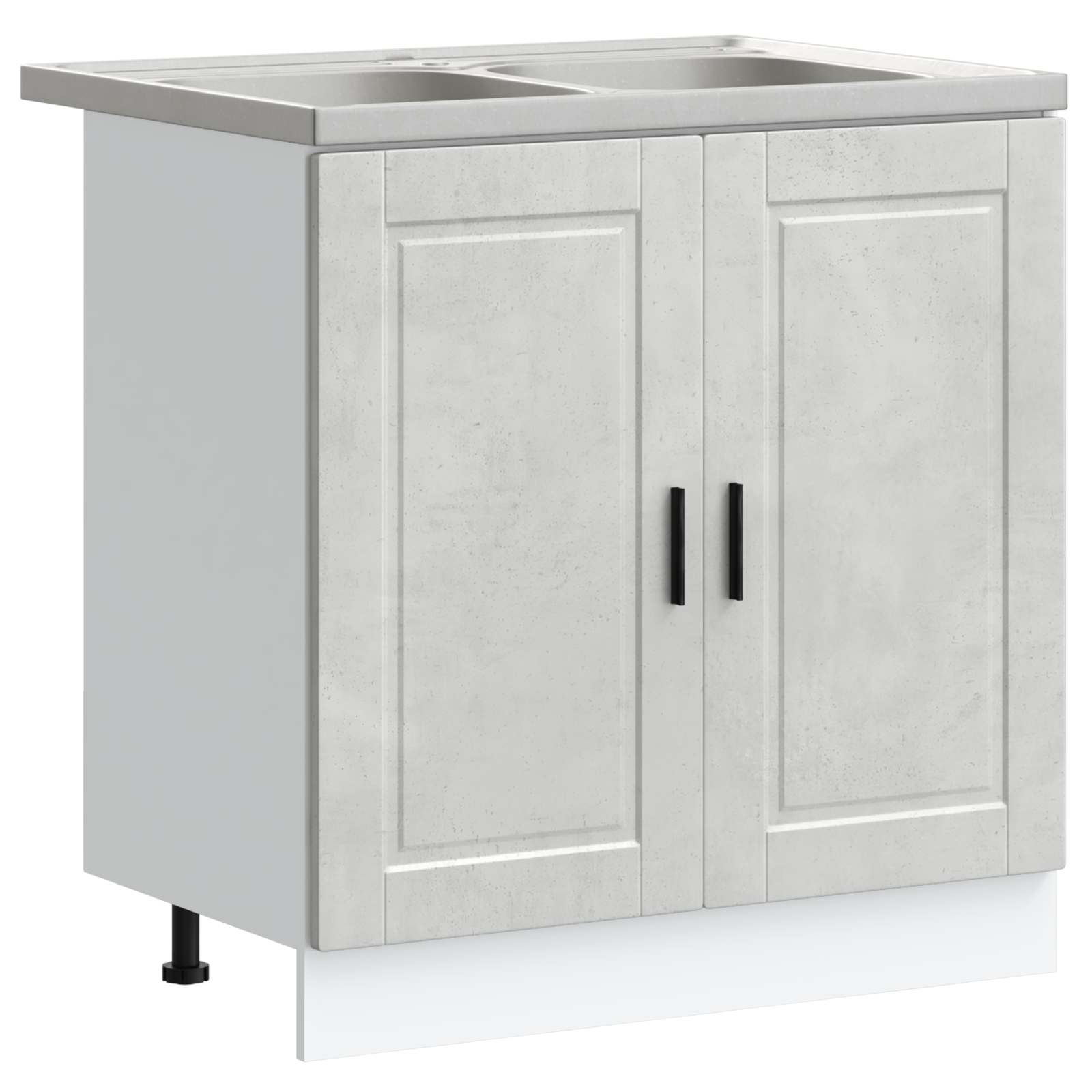 Meuble sous évier Porto 2 pc Gris 80 x 46 x 81,5 cm - XIOS