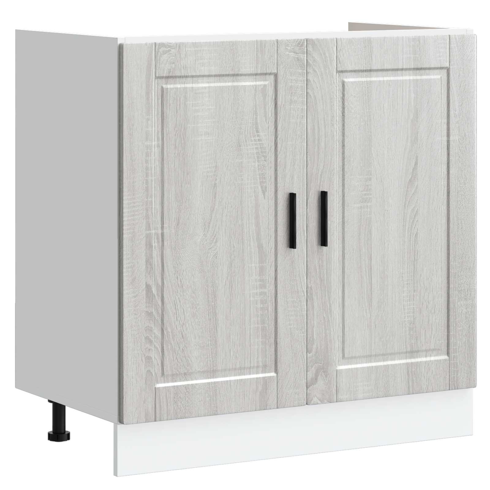Meuble sous évier Porto 2 pc Gris 80 x 46 x 81,5 cm - XIOS