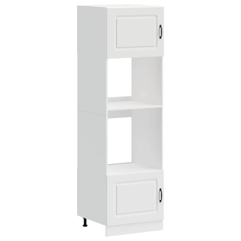 Armoires de four 2 pcs Kalmar blanc bois d'ingénierie - XIOS