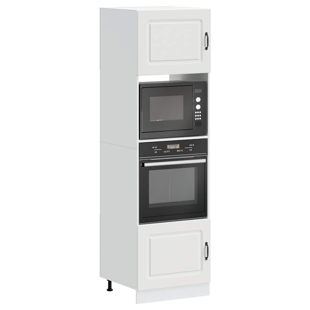Armoires de four 2 pcs Kalmar blanc bois d'ingénierie - XIOS