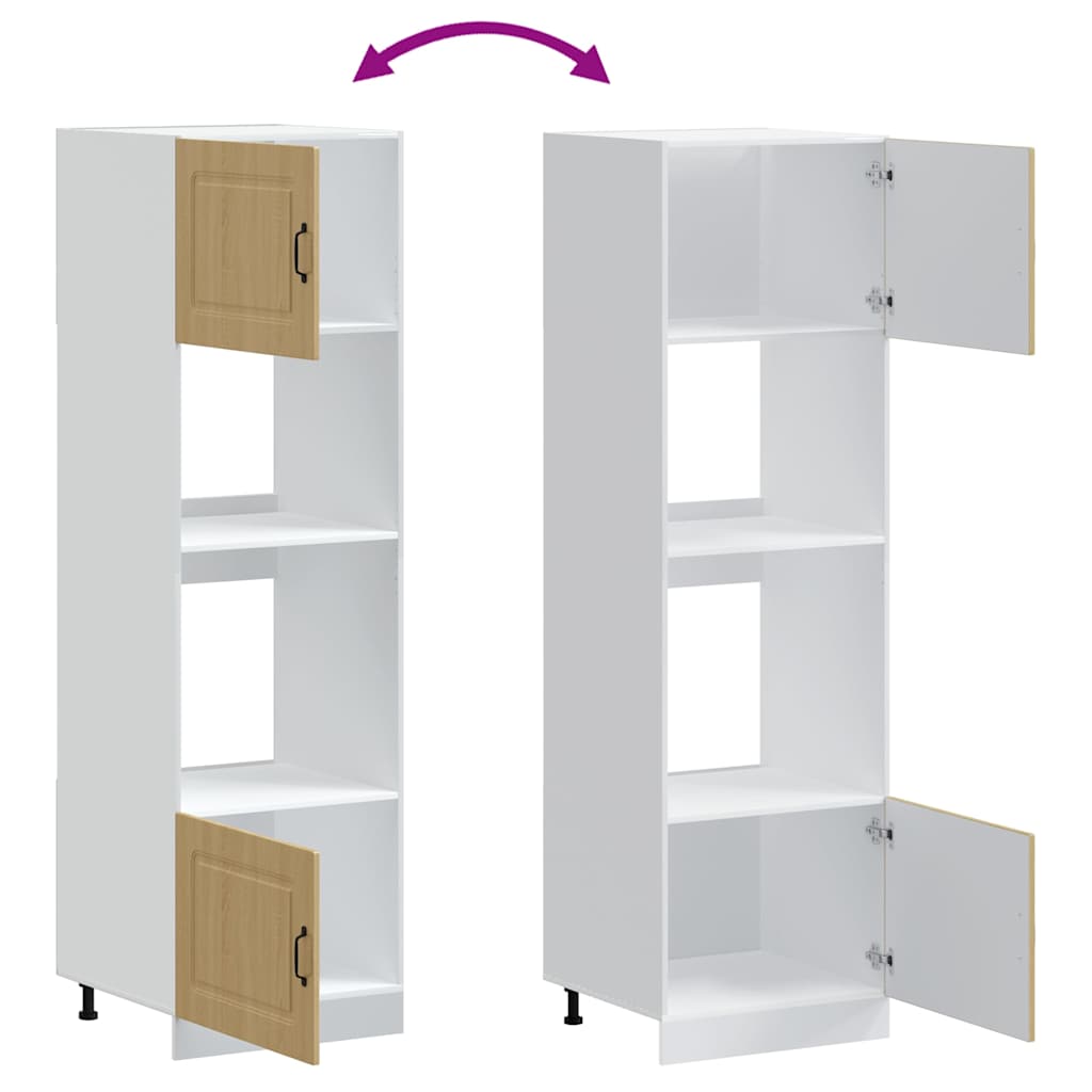 Armoires de four 2 pièces "Kalmar" en bois d'ingénierie chêne Sonoma - XIOS