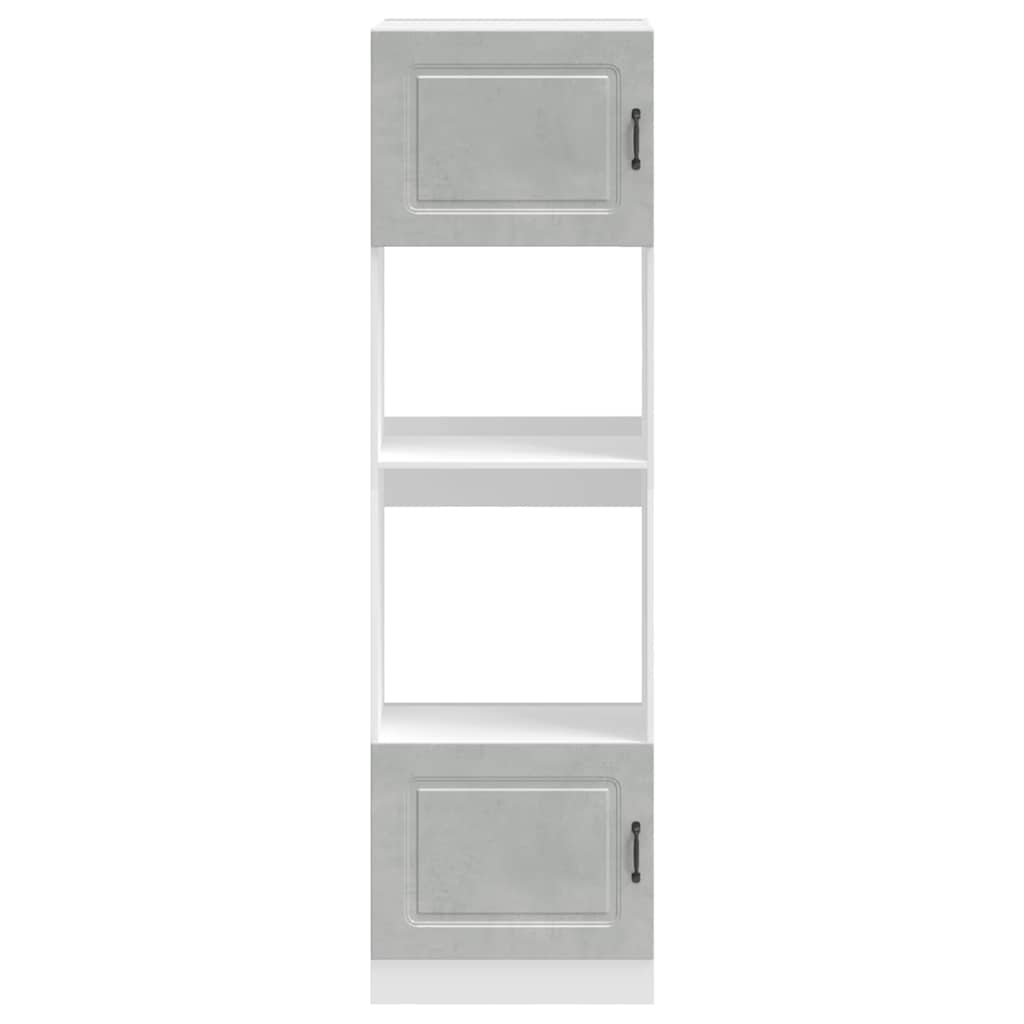 Armoires de four 2 pièces "Kalmar" Bois d'ingénierie gris béton - XIOS