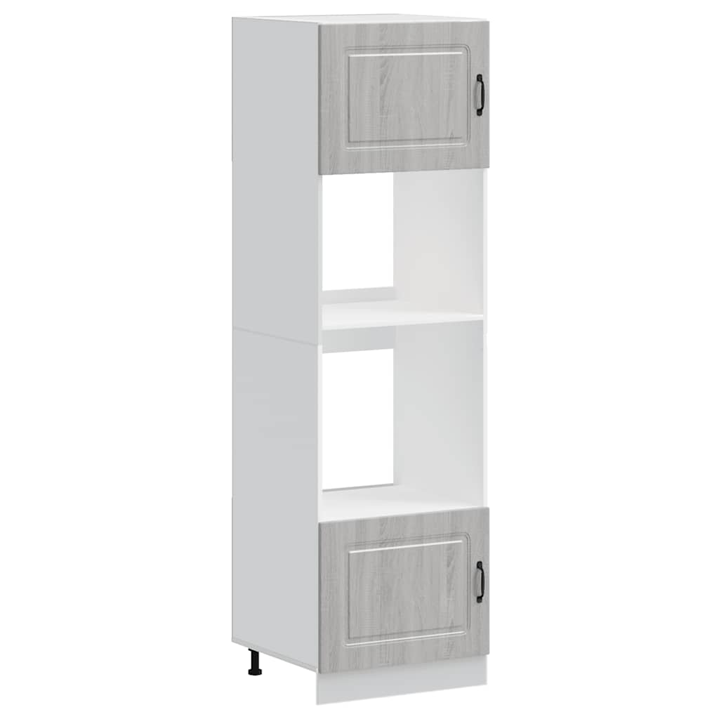 Armoires de four 2 pièces "Kalmar" Bois d'ingénierie gris Sonoma - XIOS