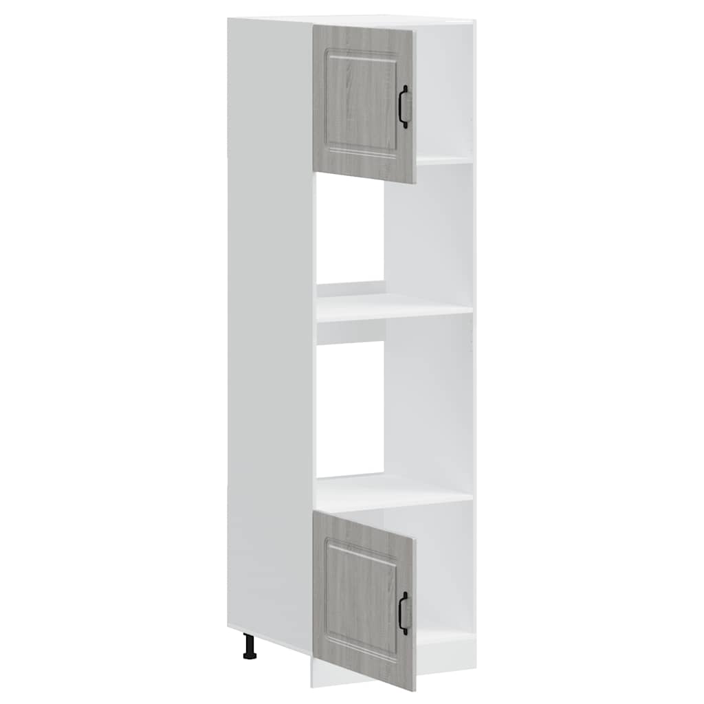Armoires de four 2 pièces "Kalmar" Bois d'ingénierie gris Sonoma - XIOS