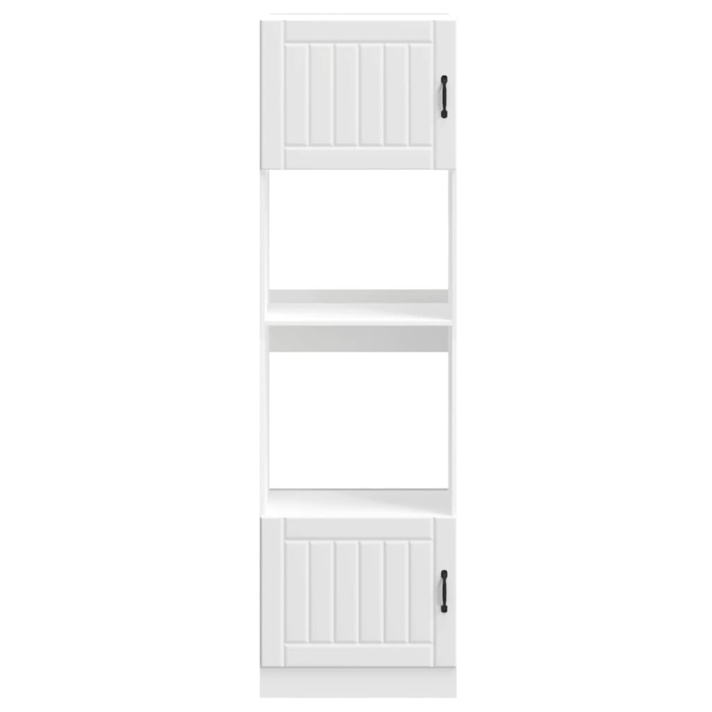 Armoires de four 2 pièces "Lucca" Bois d'ingénierie blanc - XIOS