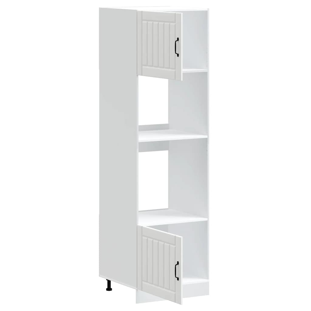Armoires de four 2 pièces "Lucca" Bois d'ingénierie blanc - XIOS