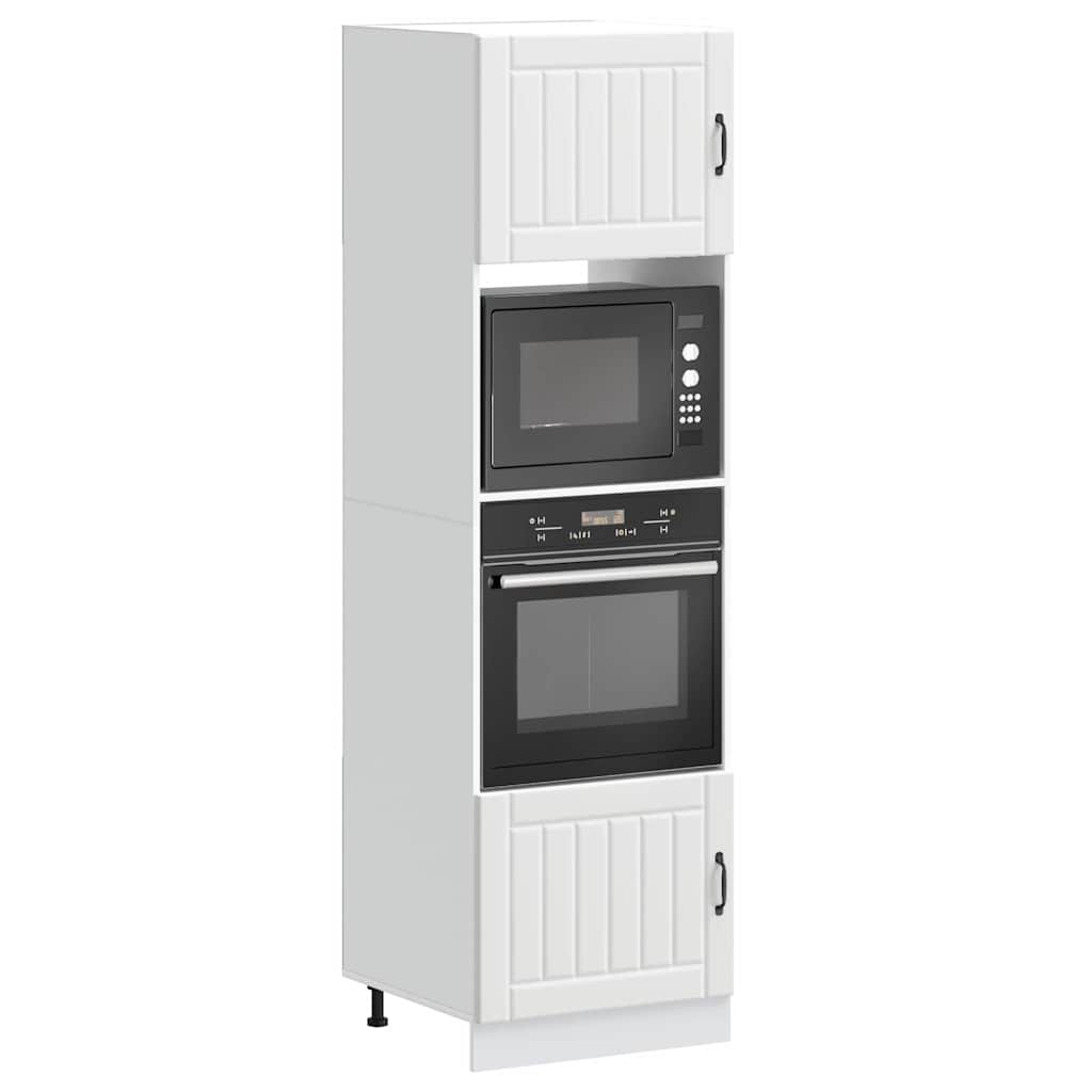Armoires de four 2 pièces "Lucca" Bois d'ingénierie blanc - XIOS