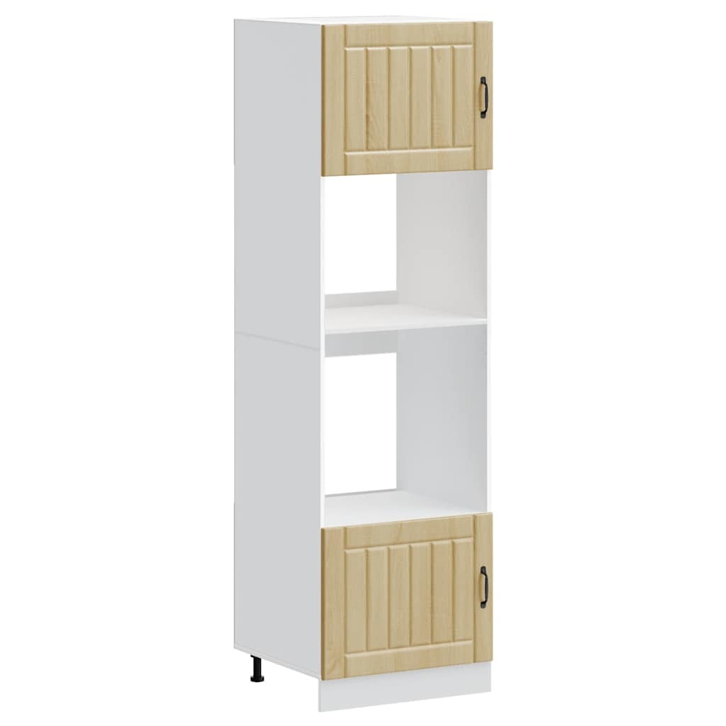 Armoires de four 2 pièces "Lucca" en bois d'ingénierie chêne Sonoma - XIOS