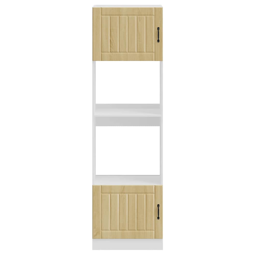 Armoires de four 2 pièces "Lucca" en bois d'ingénierie chêne Sonoma - XIOS