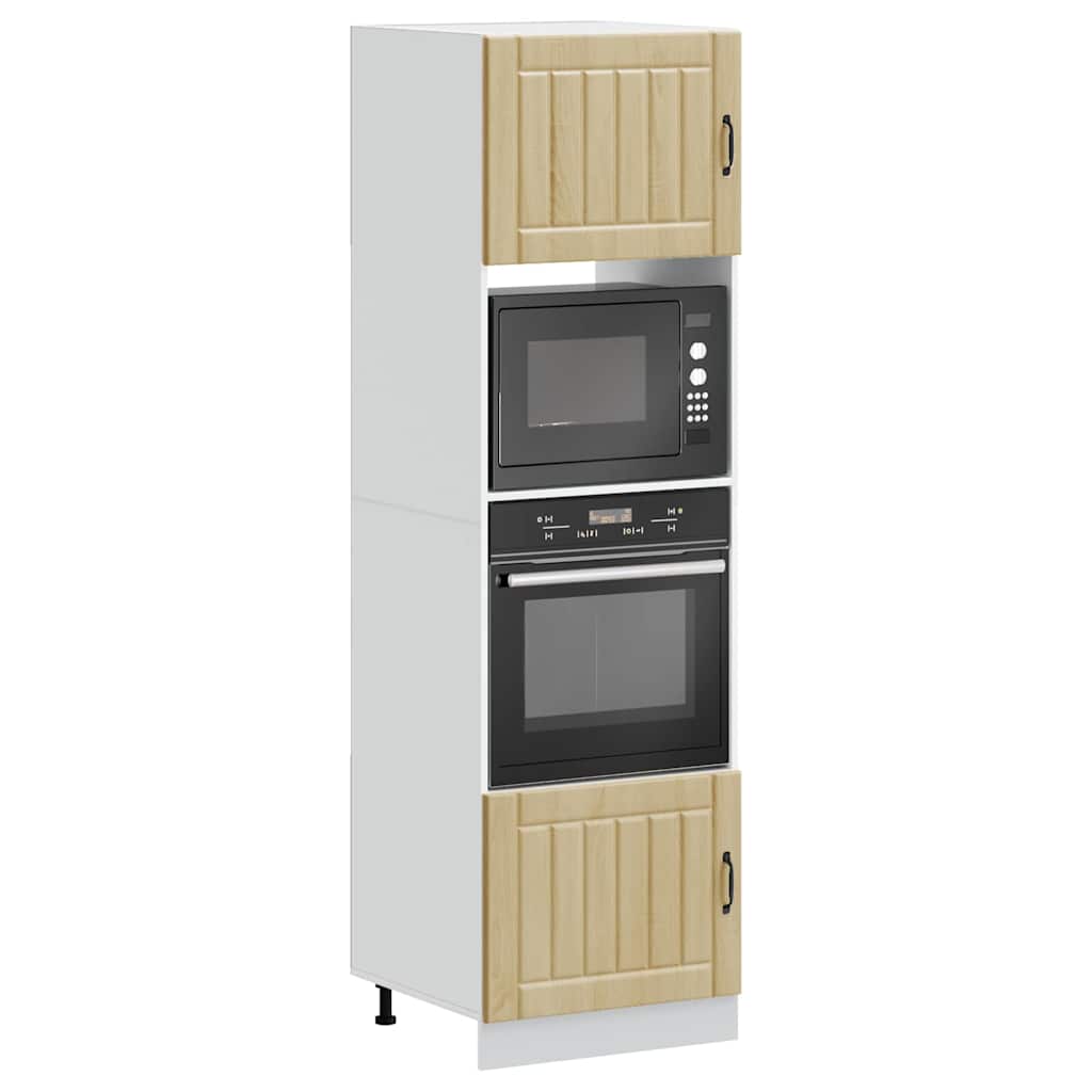 Armoires de four 2 pièces "Lucca" en bois d'ingénierie chêne Sonoma - XIOS