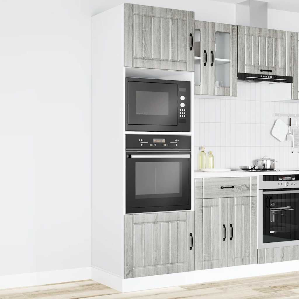 Armoires de four 2 pcs Kalmar sonoma gris bois d'ingénierie - XIOS