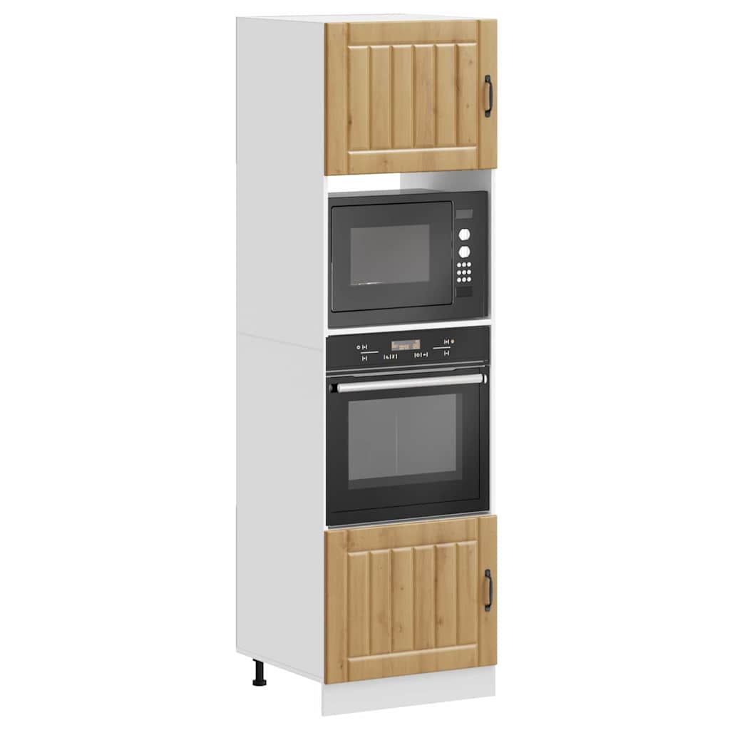 Armoires de four 2 pièces "Lucca" Chêne artisanal Bois d'ingénierie - XIOS