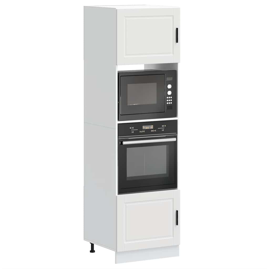 Armoires de four 2 pcs Porto blanc bois d'ingénierie